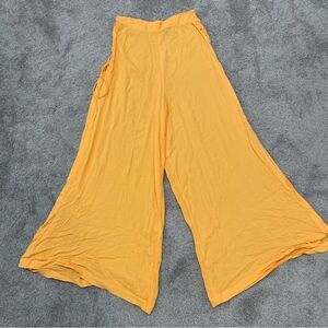 NWT ASOS Flourescent Orange Swim Cover Wide Leg  Pants Size 8